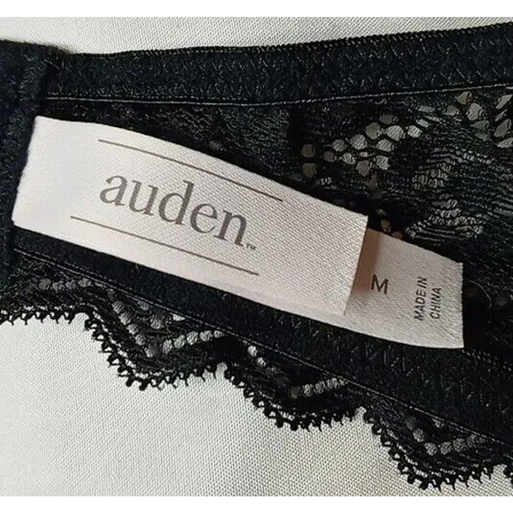 Auden Black Lace Halter Lightly Lined Bralette - M (34C, 34D, 36B, 36C) - Picture 4 of 8